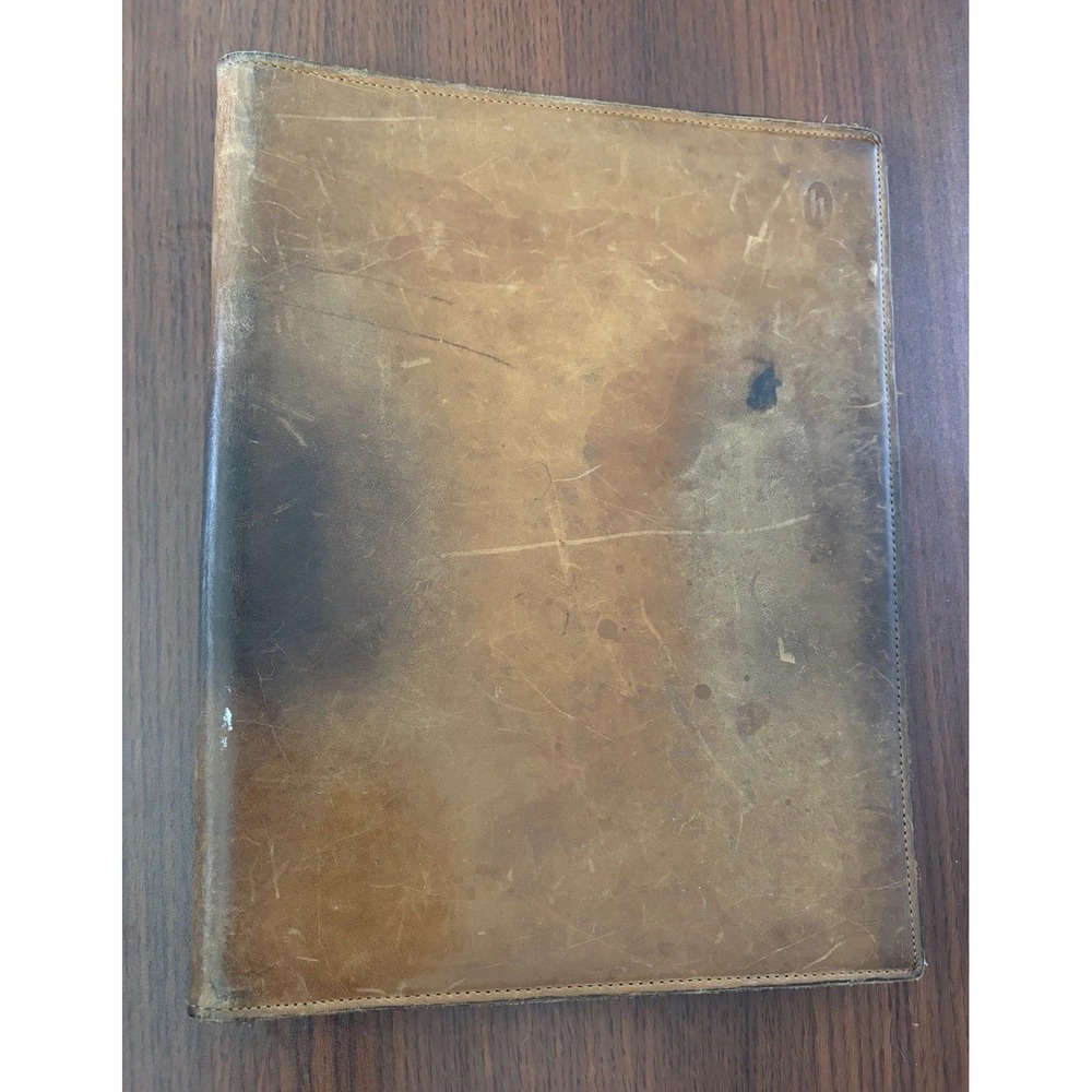 Hartmann Vintage Belting Leather Executive Writing Folio 12x9.5" Burnished Oil